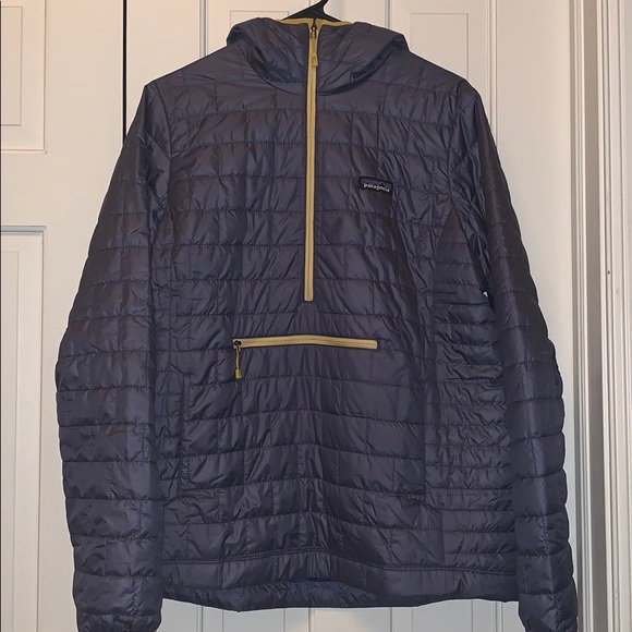 Patagonia Jackets & Blazers - Patagonia Bluish/Gray and Yellow Half Zip